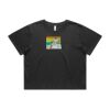 Wo's Heavy Faded Crop Tee 4089 Thumbnail