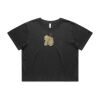 Wo's Heavy Faded Crop Tee 4089 Thumbnail