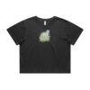 Wo's Heavy Faded Crop Tee 4089 Thumbnail