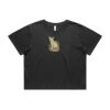 Wo's Heavy Faded Crop Tee 4089 Thumbnail