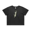 Wo's Heavy Faded Crop Tee 4089 Thumbnail