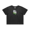 Wo's Heavy Faded Crop Tee 4089 Thumbnail