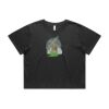 Wo's Heavy Faded Crop Tee 4089 Thumbnail