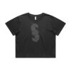 Wo's Heavy Faded Crop Tee 4089 Thumbnail