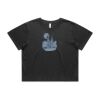 Wo's Heavy Faded Crop Tee 4089 Thumbnail