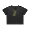 Wo's Heavy Faded Crop Tee 4089 Thumbnail